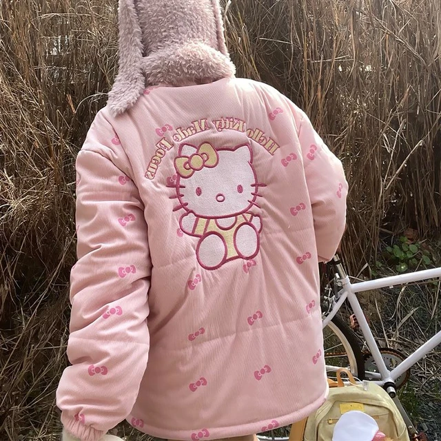 Kawaii Sanrioed Anime Cartoon Hello Kitty Series Snowsuit Thicken Embroidery  Cotton Padded Jacket Baby Boy Girl Festival Gift - AliExpress