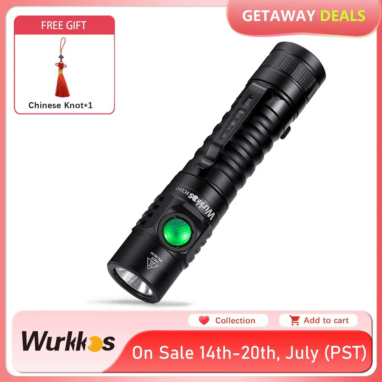 

Wurkkos FC11C Nichia 519A Buck Circuit Camping 18650 Flashlight Max ouput 1200Lumens Magnetic Tail USB C Rechargeable EDC Torch