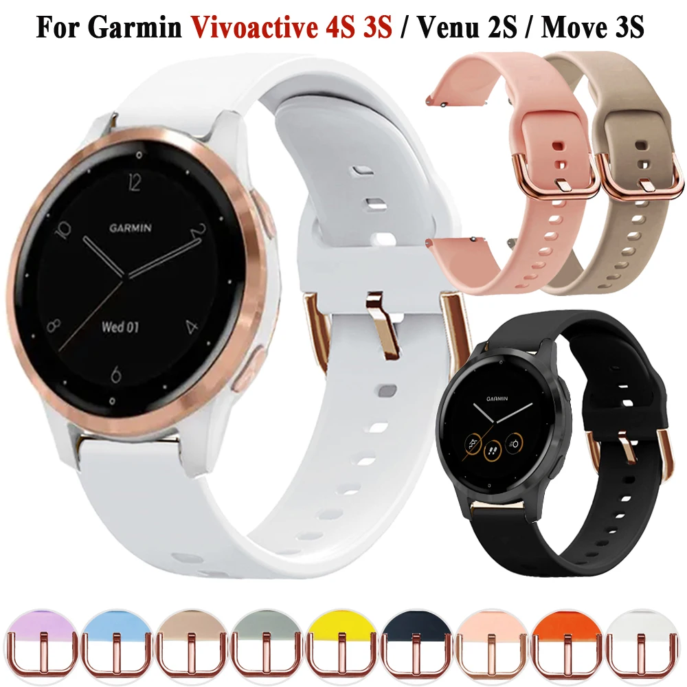 

Ремешок силиконовый для смарт-часов Garmin Vivoactive 3S, 18 мм