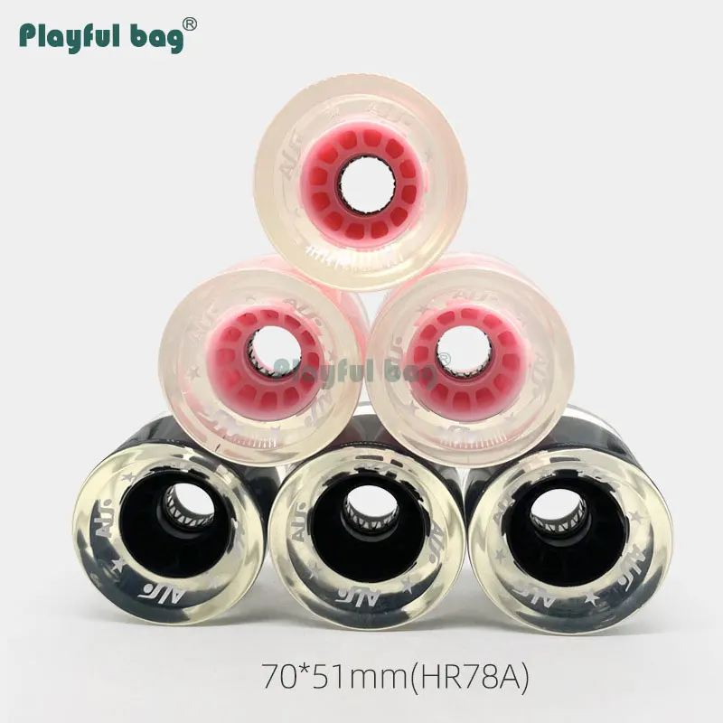 

Playful bag 70x51mm Skateboard flash wheel 78A longboard accessory Flashing wheels AMB232