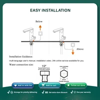 Briwellna chauffe-eau électrique robinet d'eau chaude 2 en 1 robinet de lavabo Geyser sans réservoir 220V robinet de chauffe-eau instantané pour la maison 6