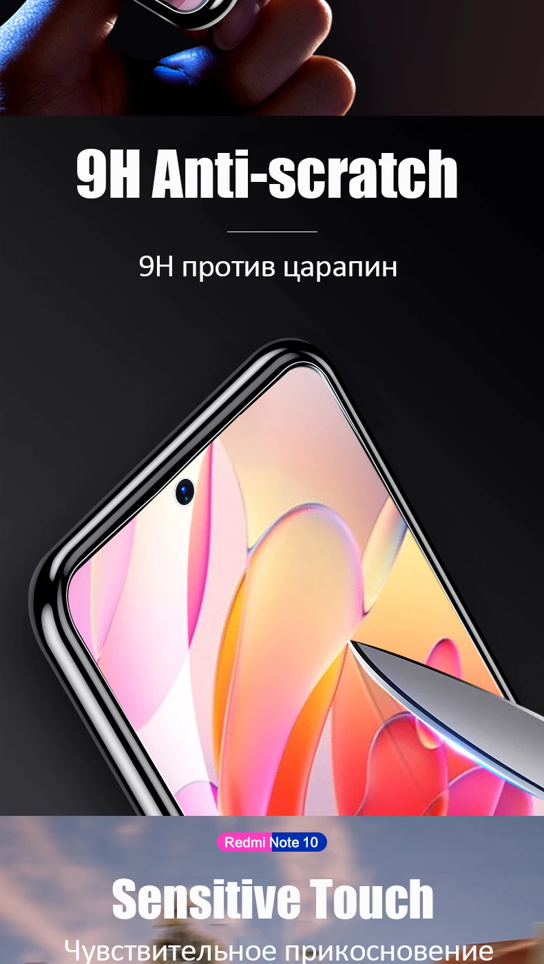 5Pcs HD Gehärtetem Glas Für Xiaomi Redmi 13C 12C 10C 10A 9A 9C Screen Protector Für Redmi Hinweis 9 10 11 12 13 Pro 11S 10S 9S Glas – Detail 8
