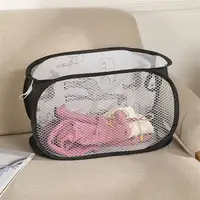 Cartoon Foldable Laundry Basket Large Capacity Organizer Basket for Household Dirty Clothes Nylon Mesh Bag for Toy 6