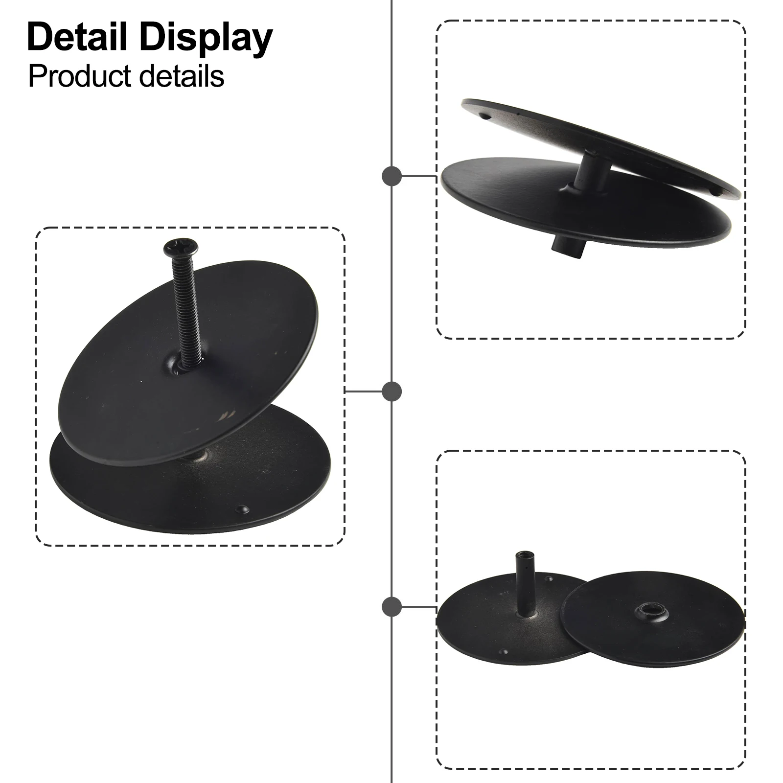 Door Renovation Deadbolt Cover - Easy Installation with Adjustable Fit, 2-5/8 Diameter