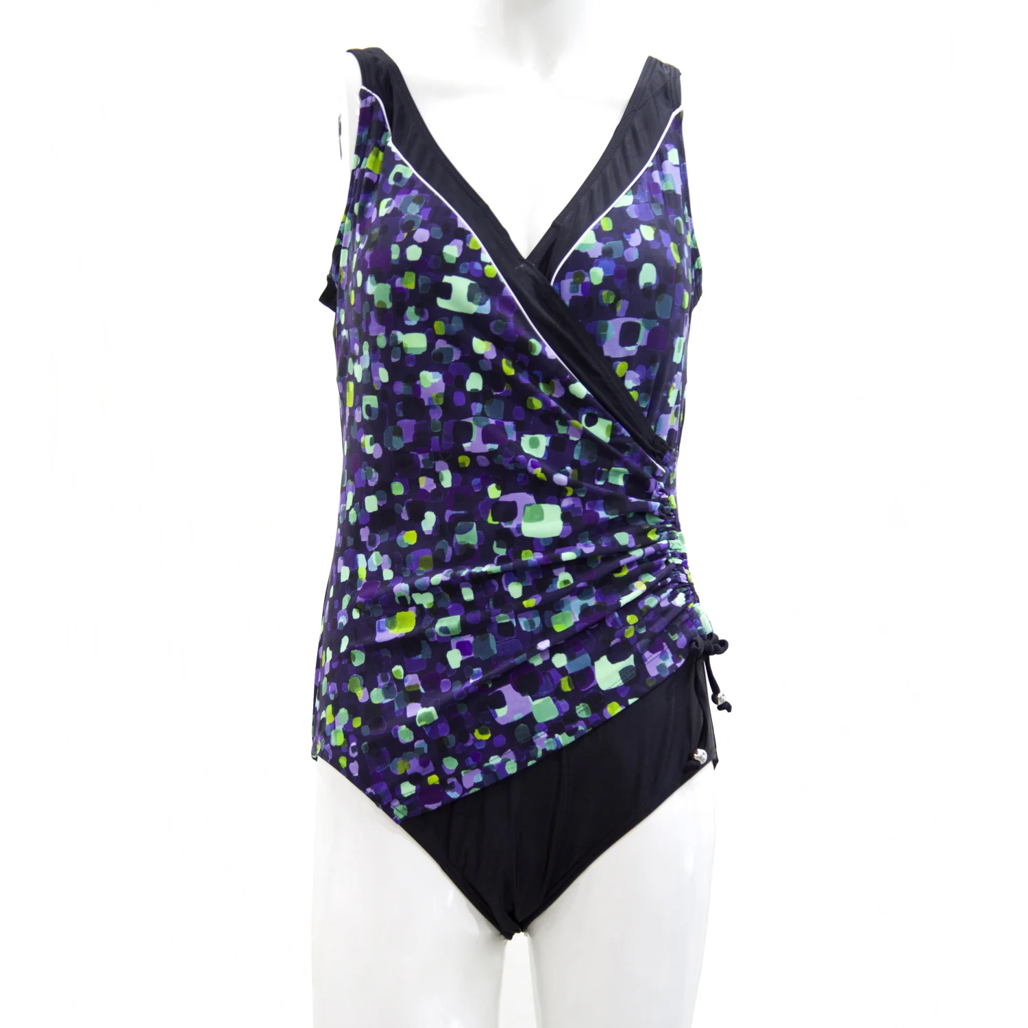 Honeyzone New Patchwork Swimwear Women One Piece Swimsuit Push Up One Piece Swimsuit Beach Wear Backless Monokini