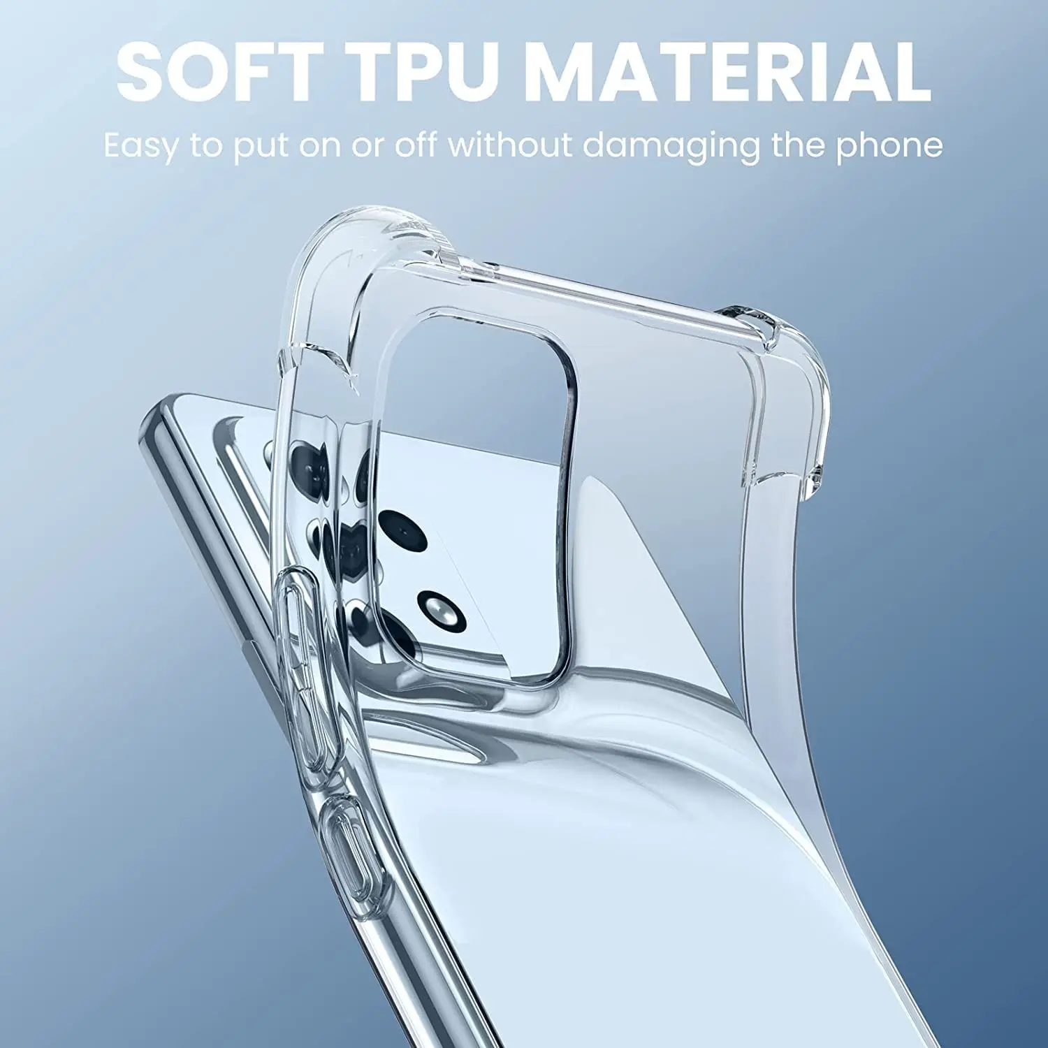 Case for Samsung Galaxy A04E A04S A04 M52 M13 A13 A23 A33 A53 Shockproof Slim Ultra-Thin Soft TPU Silicone Anti-Drop Phone Cover