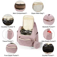Large Capacity Mom Backpack Fashion Backpack For Mothers Baby Stroller Hanging Bag Mommy Totes Outdoor Travel Backpack 2