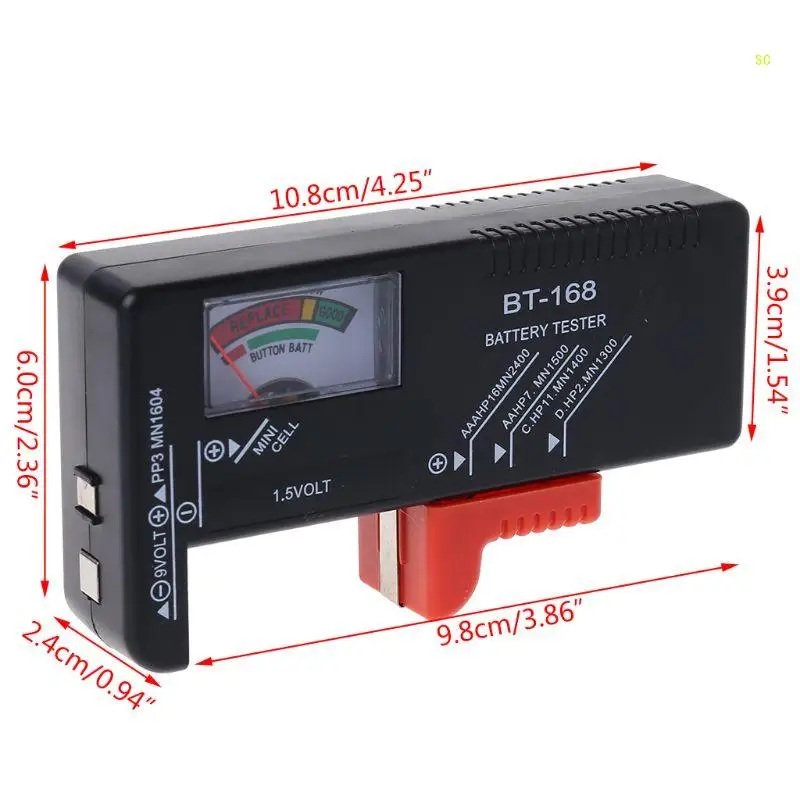 Universal Battery Tester AA AAA 9V Button Cell Checker Tester Checker Dropshipping