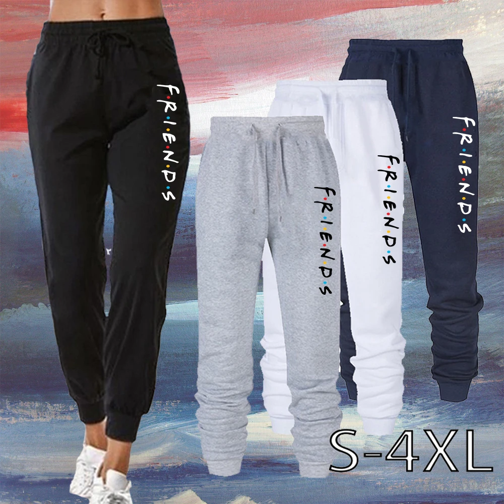 hot pants Women's Fashion Friends Jogger Pants Bodybuilding Gym Pants Casual Outdoor Sweatpants Running Pants Cool Sports Fitness Trousers versace jeans couture