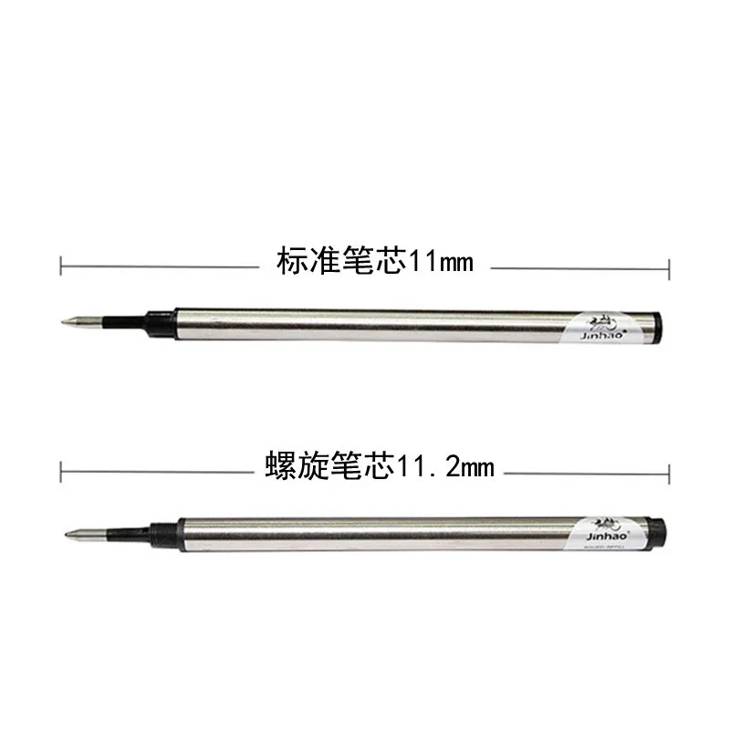 Jinhao Rollerball Pen screw refill 0.5mm 0.7mm Spiral Signature Replacement refill Blue ink 4