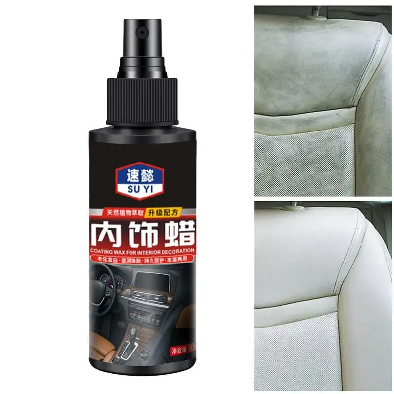 

Car Refurbishment Cleaning Agent 120ml Fabric Interior Solution Car Interior Leather Cleaner Stain Remover Car Refurbishment