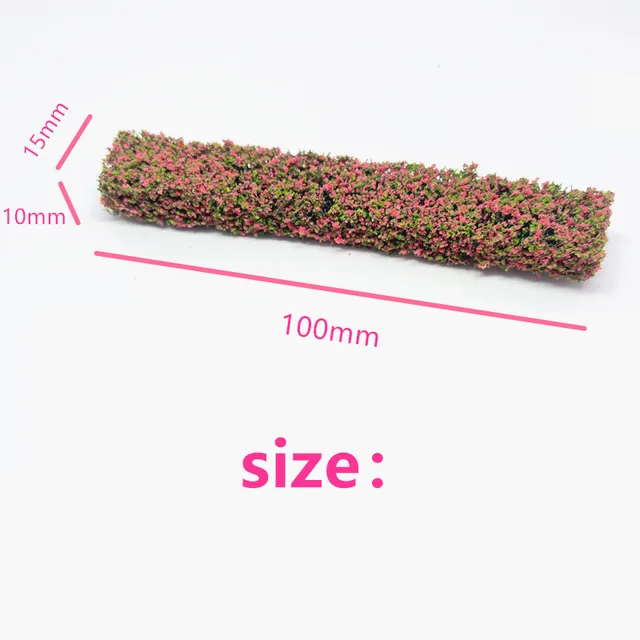 Creative DIY minimicro landscape scene building model grass flower Cluster materials para construir miniature Wargame Layout 5