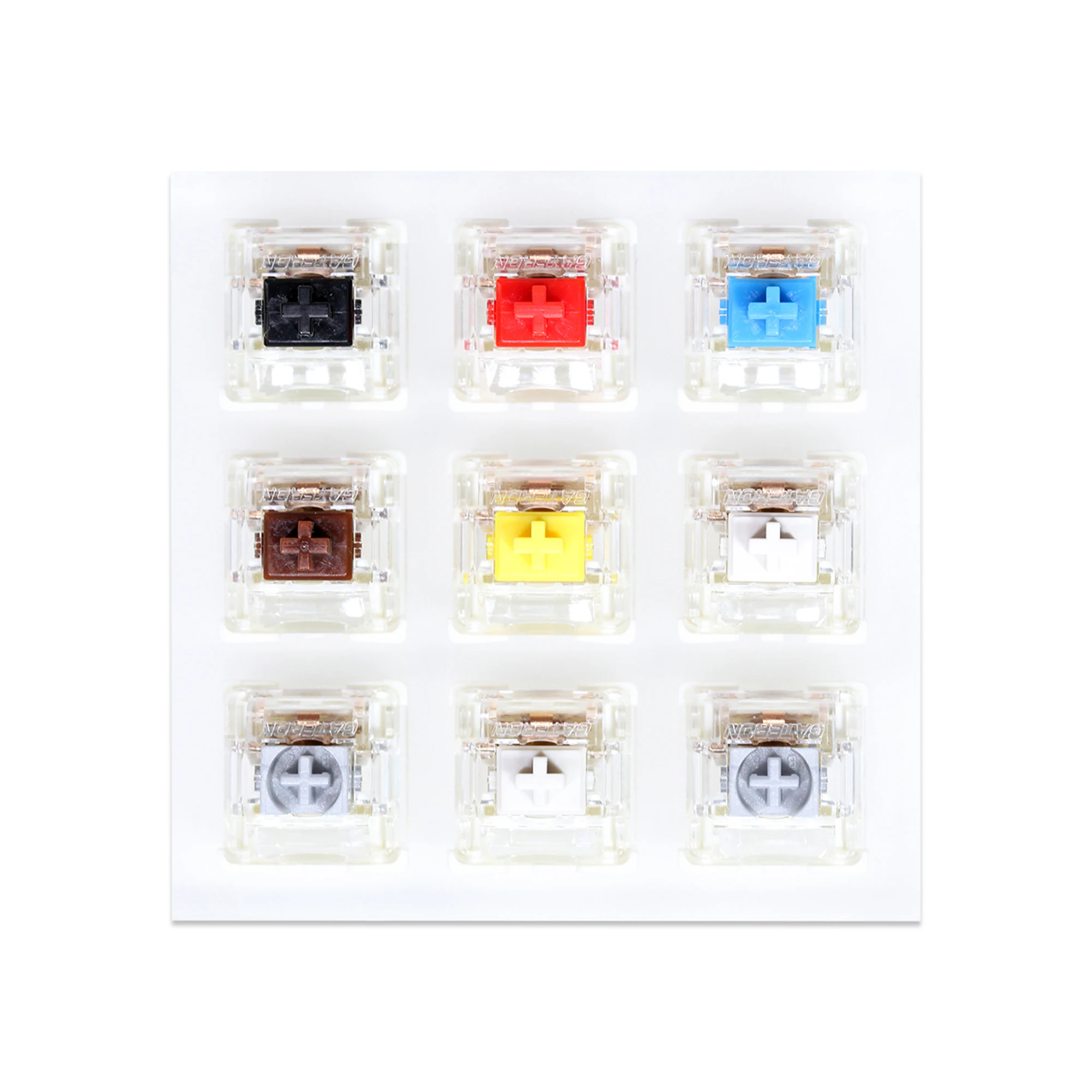 Interruptor Acrílico Verificador Jwick Interruptor para Teclado Mecânico Preto Vermelho Azul Gengibre Leite Poi Branco