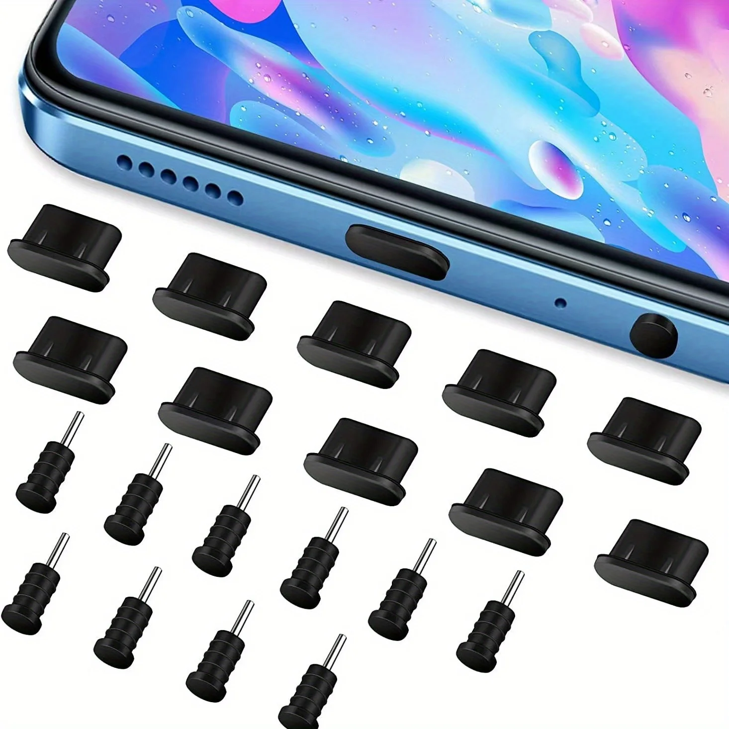 Silicone Dust Plug Set - 10-Pack Protective Covers