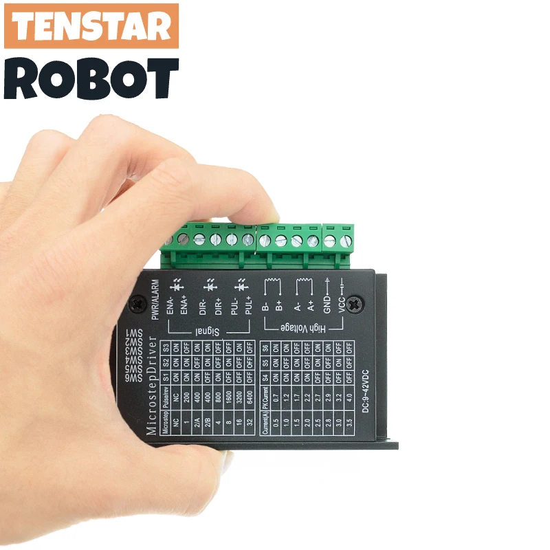 Stepper Motor Driver Stepper Motor Driver TB6600 23 Nema 34 42/57/86 Nema17 4A DC9-40V 1 Axis Stepping Motor CNC Engraving Machine