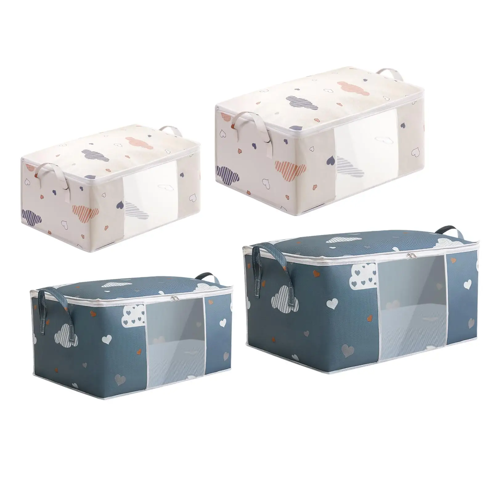 

Large Foldable Storage Bag Clothes Blanket Quilt Closet Organizer Box