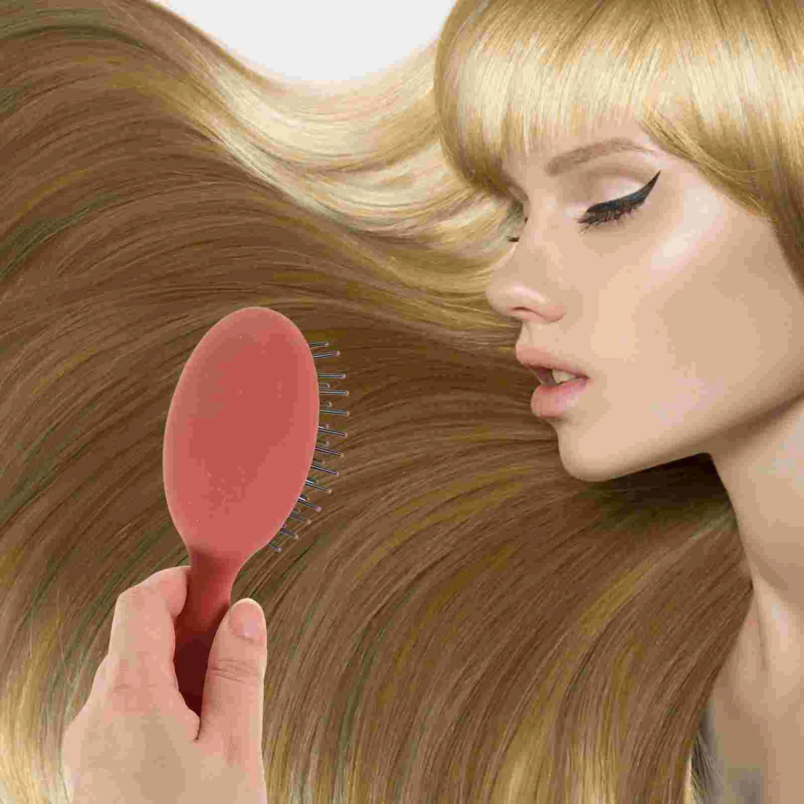

6 Pcs Mini Small Air Bag Comb Hair Brush Detangler Detangling Soft Bristles Hairbrushes Grooming for Curly
