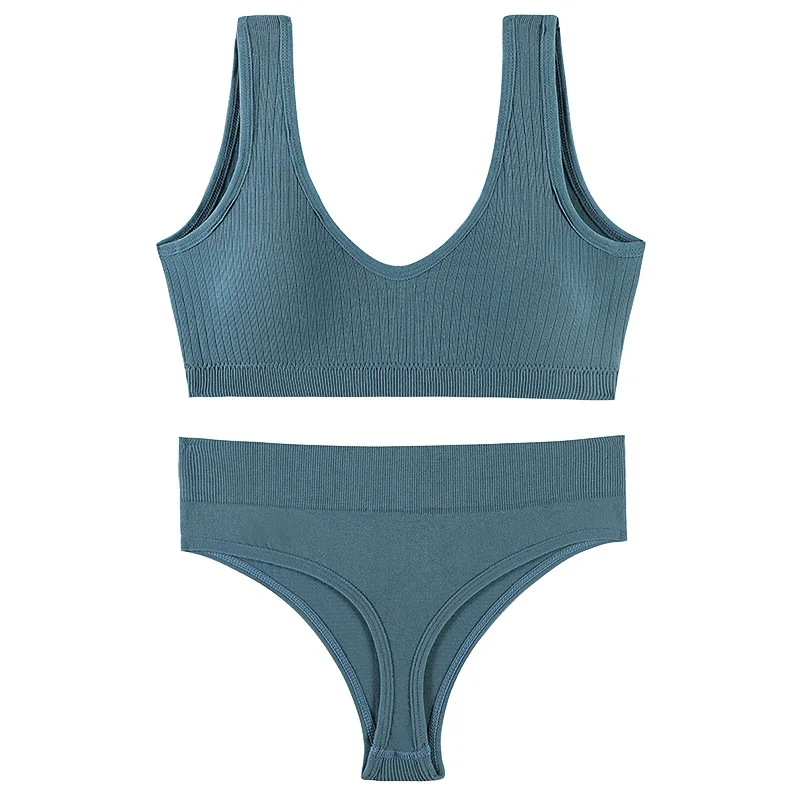 

10 Colors Sexy Lingerie Set Underwear Panties Women Push Up Seamless Comfortable Sports Bra Bras Brief Sets Sostenes De Mujer