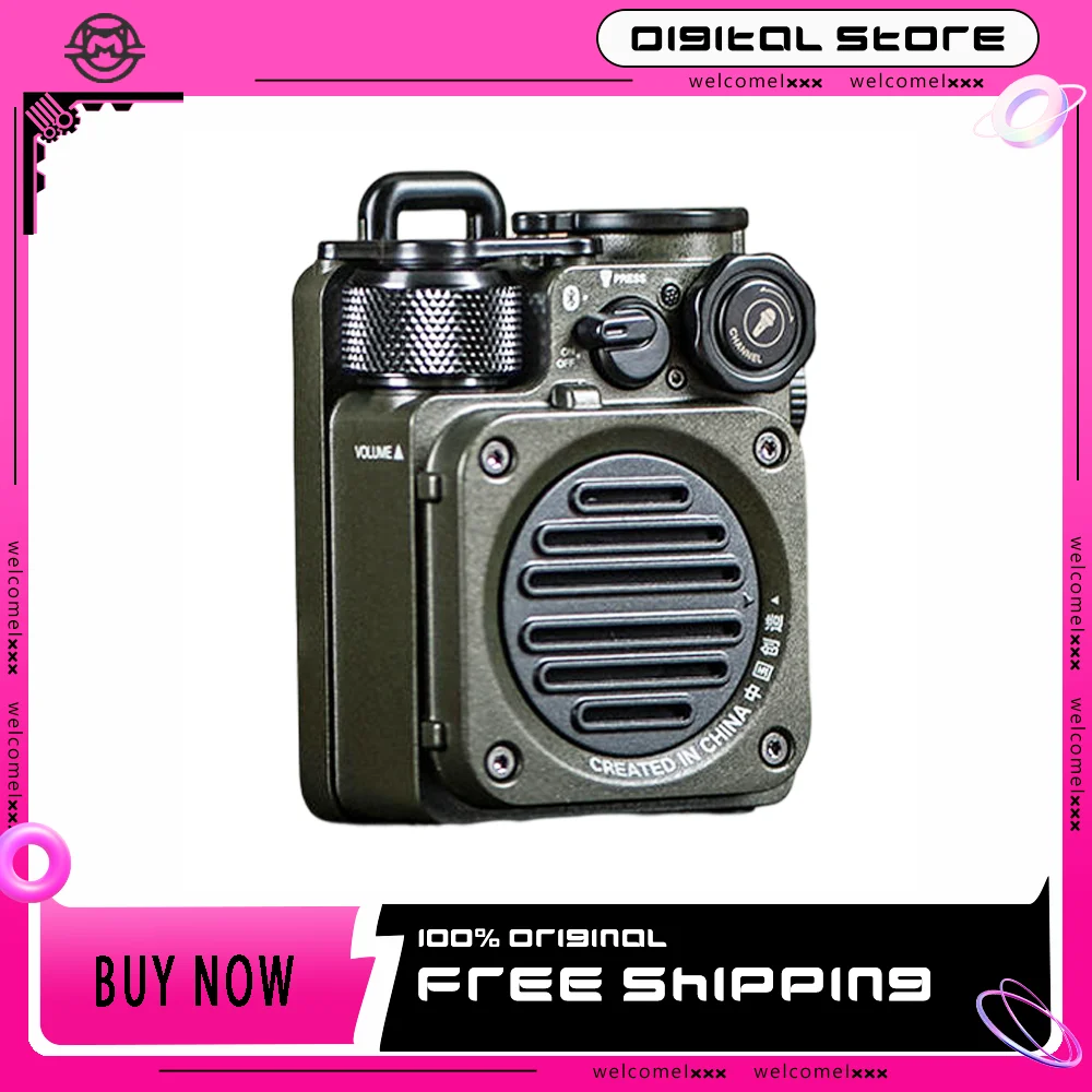 Мини-динамик Mao King Muzen Wild, Mw-Pvx, беспроводной, Bluetooth, портативный, водонепроницаемый