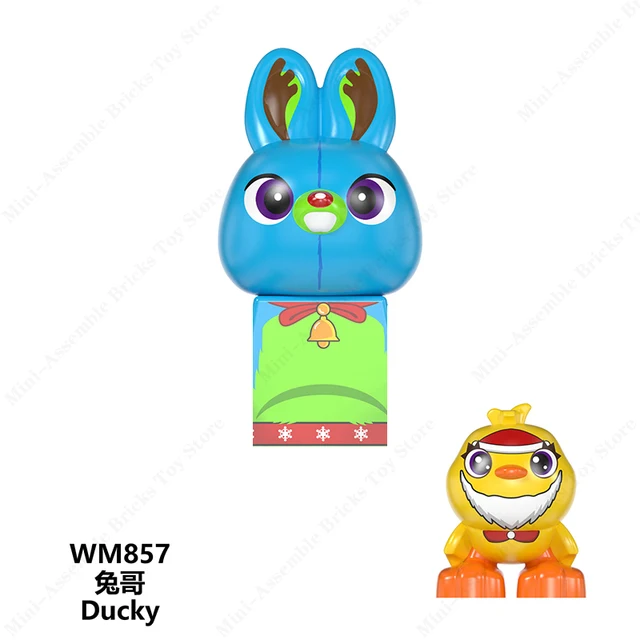 Disney Mini Action Toys Figures Building Blocks Cartoon Toy Story Mickey Mouse Winnie The Pooh Frozen Stitch Donald Duck Bricks 857