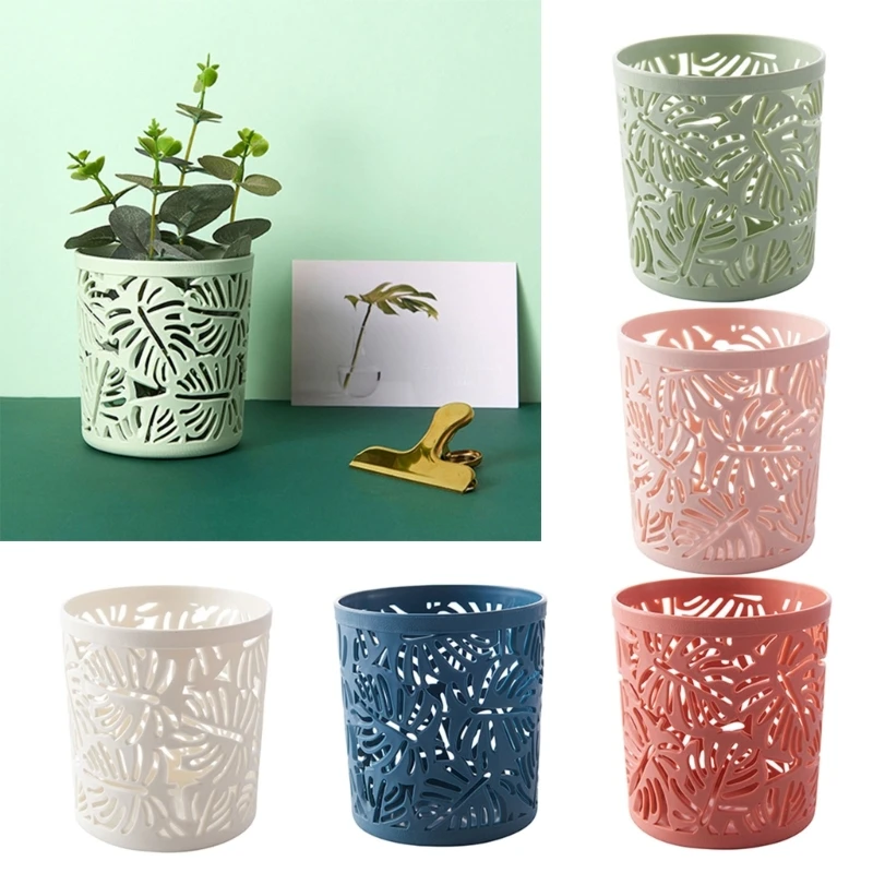Pen Holder Creative Hollow Leaves for Pencil Brush