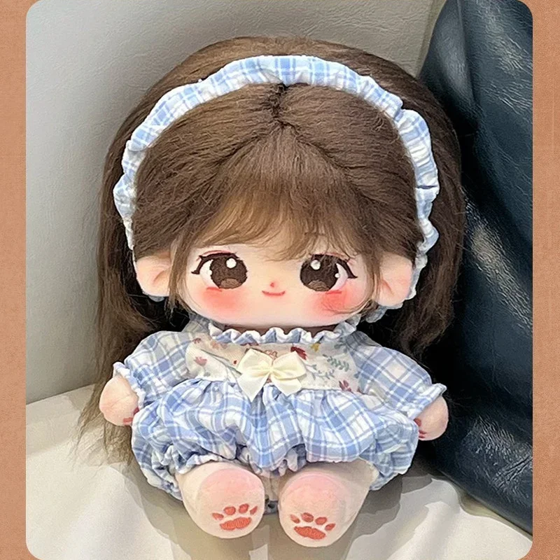 

20cm Cotton Baby w/Clothes Idol Star Dolls Cute Stuffed Customization Figure Toys Cotton Baby Doll Plushies Toys Fans Collection