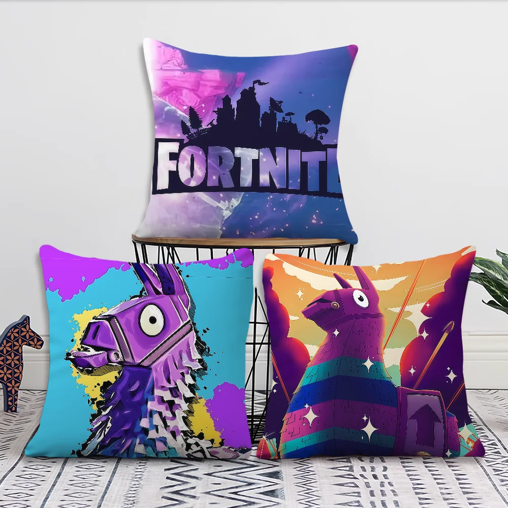 게임 F-FORTNITE 쿠션 커버 베개 인쇄용 소파 장식 홈 카룸 커피숍 사무실 북유럽 심플리티