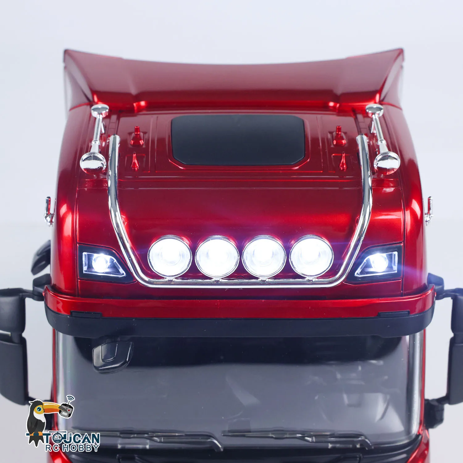 1/18 HUINA 1501 RC 트랙터 트럭 770S 플라스틱 모델 RTR 7.4V 배터리 19CH 라이트 사운드 RC 트럭 트럭 RC 자동차 소년 장난감
