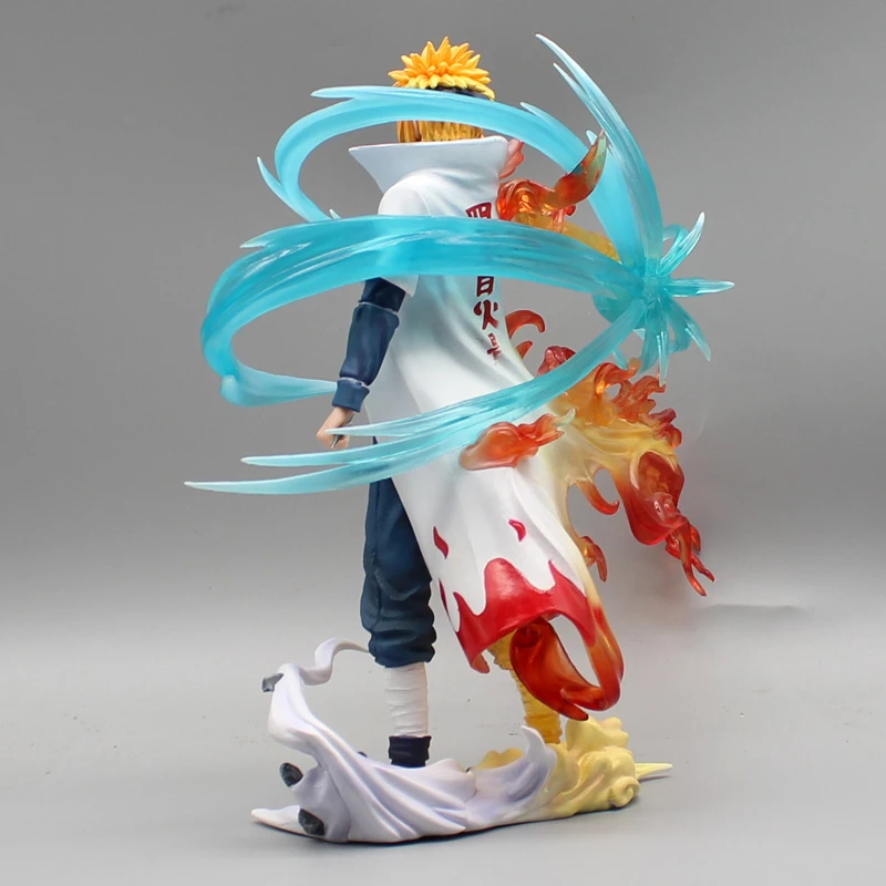 Boneco de Ação Minato Naruto modo Kyuubi - de 30cm com LED - Quarto Ho