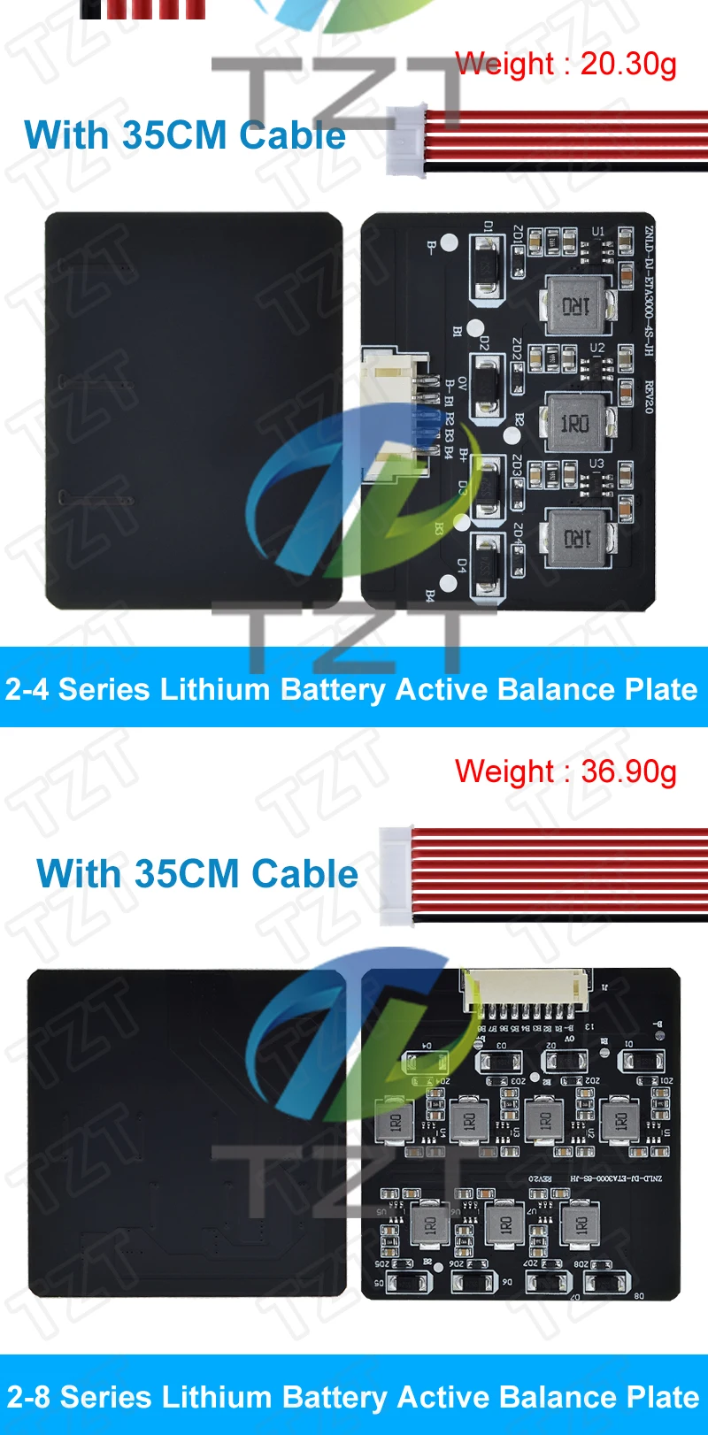 BMS 2S-8S 1,2A Balance Board Lifepo4 LTO Lithium Batterie Aktive Equalizer Balancer Energie Transfer Board BMS 3S 4S 5S 6S 7S 8S – Detail 8