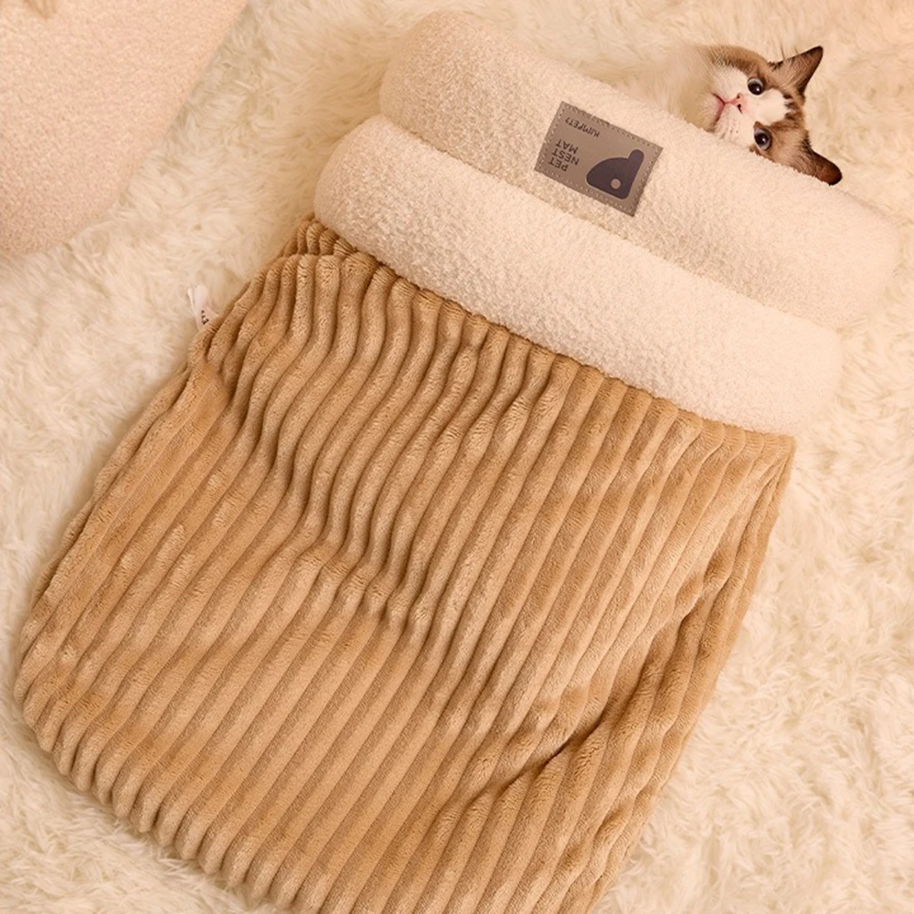 2024 Down Cat Nest/Bed Fully Comfortable Home Wrapped in -10 ° C for Warmth Maintain The Shape of The Opening Cat House - Image 5