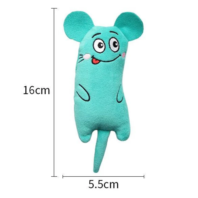 Cute Cat Mouse Toys Funny Interactive Plush Cat Toy Teeth Grinding Catnip Toys Kitten Resistance Chewing Toy Pet Accessories 3