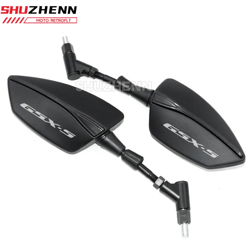 SUZUKI GSXS750 GSXS1000 범용 조정 가능한 백미러 사이드 리어 뷰 미러 GSX S750 S1000 GSXS 750 GSX S 1000