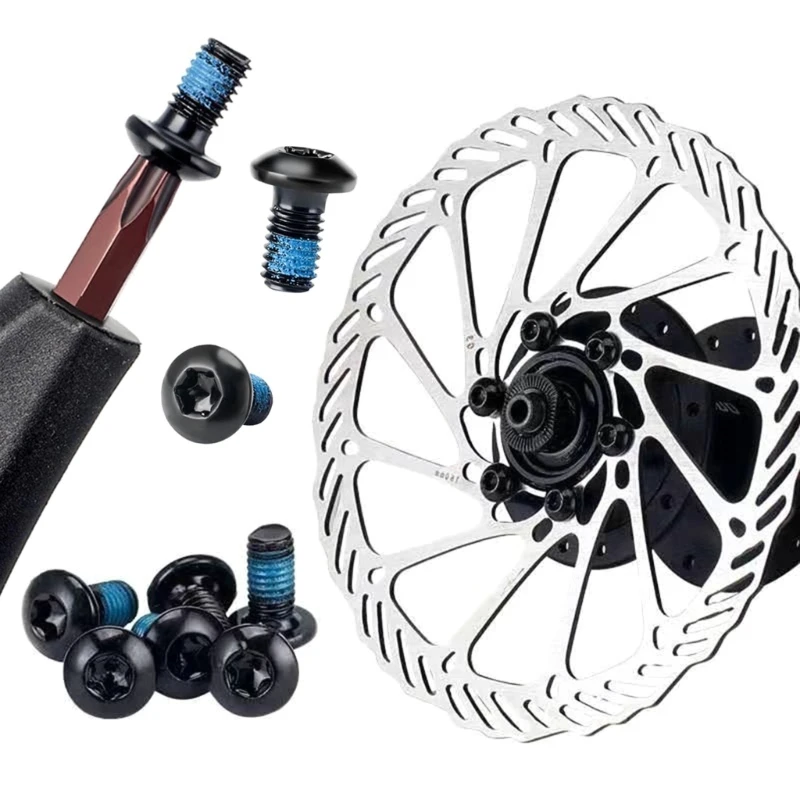 도로 자전거 및 산악 자전거용 20개 M5x10mm 자전거 디스크 브레이크 볼트