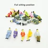 Scale 1:50 Model People ABS Painted Stand Or Sitting Figures Man For HO Train Sand Table Building Scene Materials Diorama 30Pcs 3