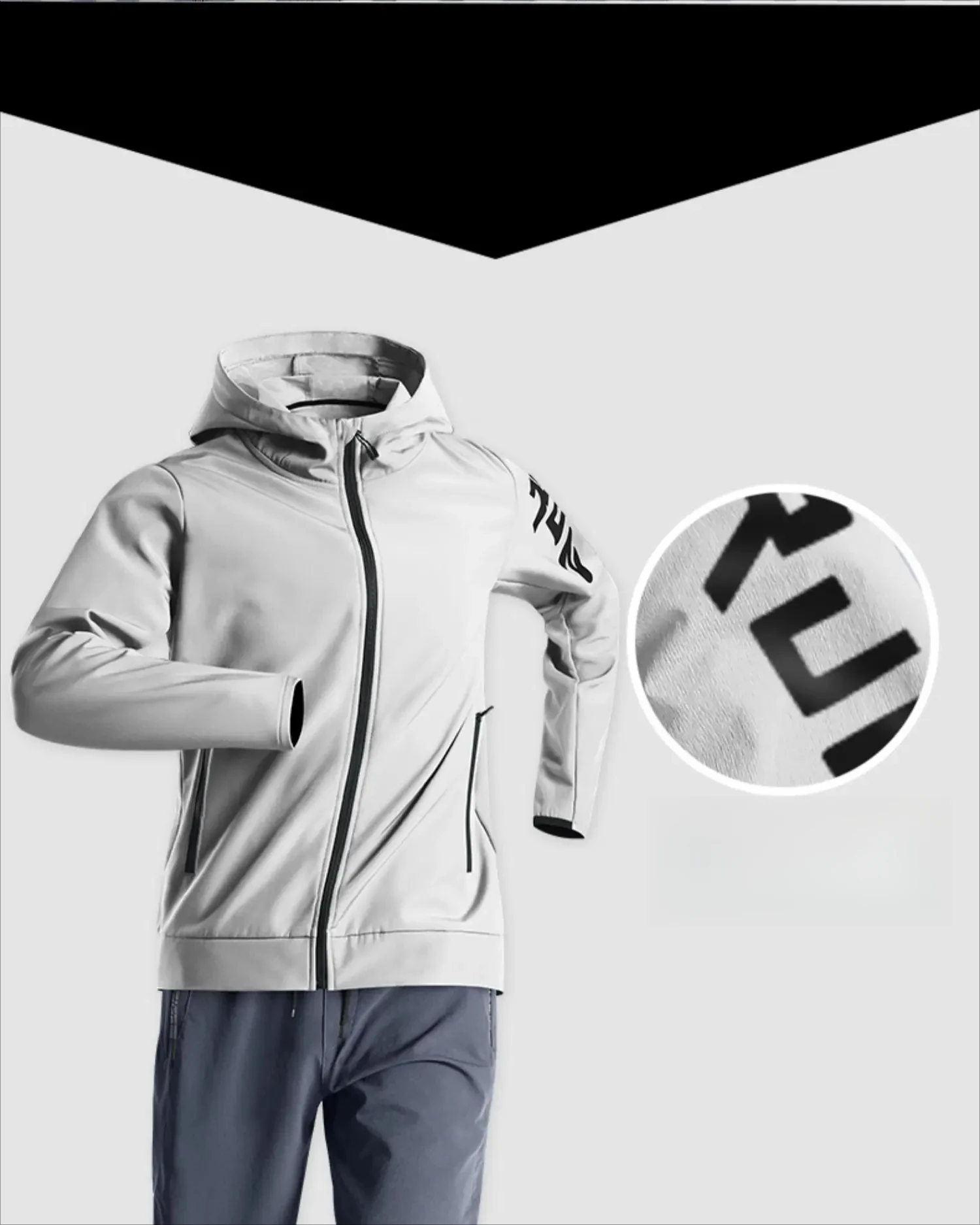 Quick Dry Running Fitness Set Quick-Dry Loose Fit Outdoor Training Jacket Morning Runs Spring Men's Sportswear Workout Clothing