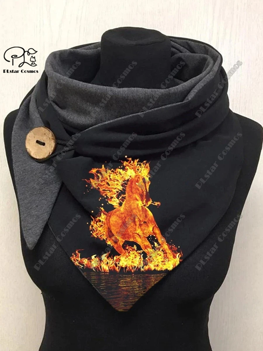 Рисунок 4 - Теплый шарф-шаль с 3D-принтом животных