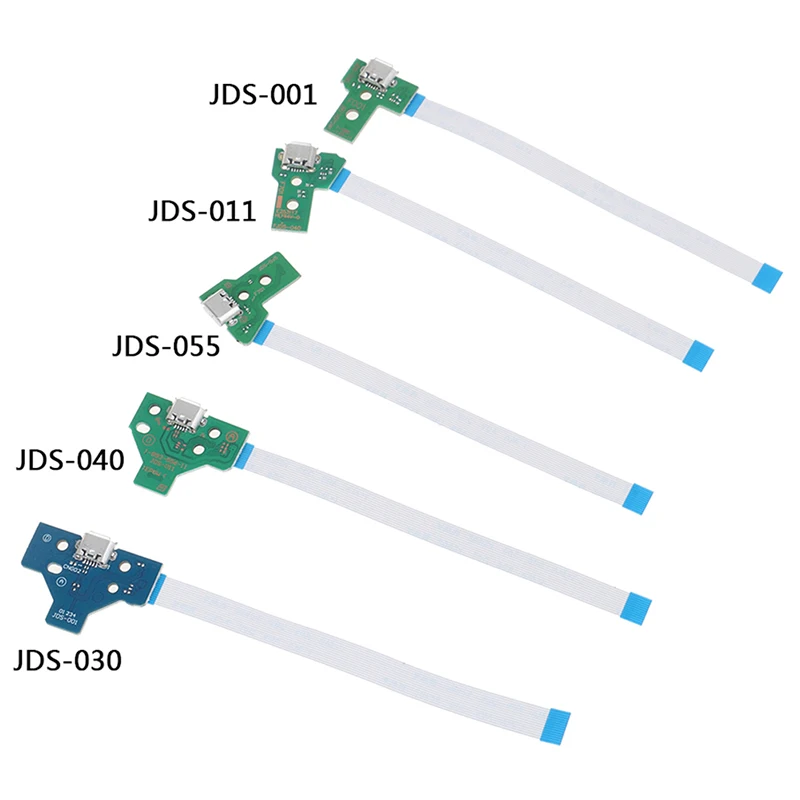 10Pcs USB Charging Port Socket Circuit Board For 12Pin JDS 011 030 040 055 14Pin 001 Connector For PS4 Controller Dual Replaceme — view 2