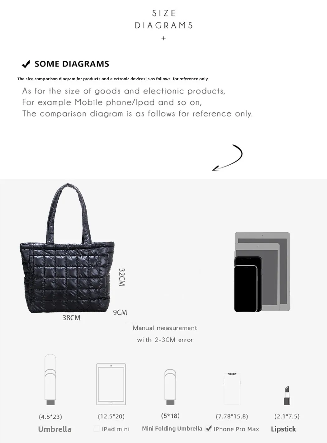 Large Capacity Women's Tote Bag - Packaging