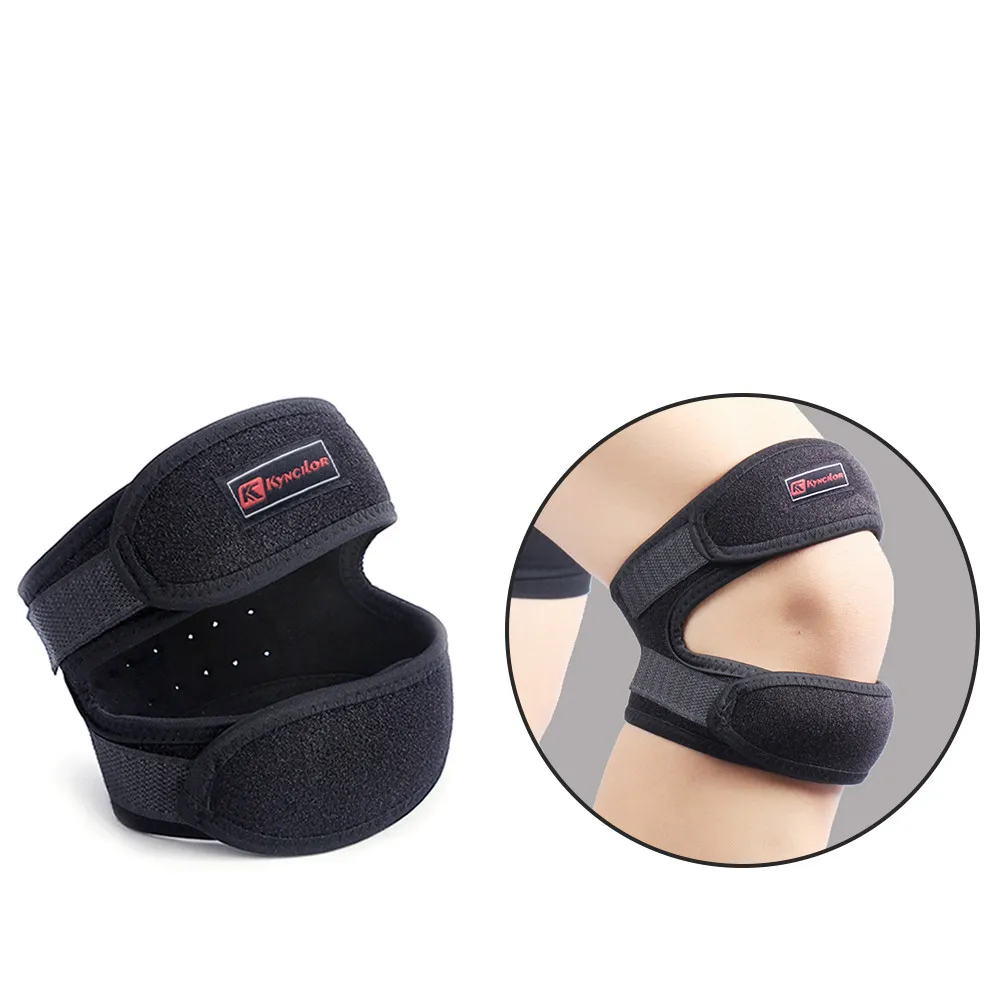 Double Strap Knee Sleeves Support Patella Tendon Brace Stabilizer