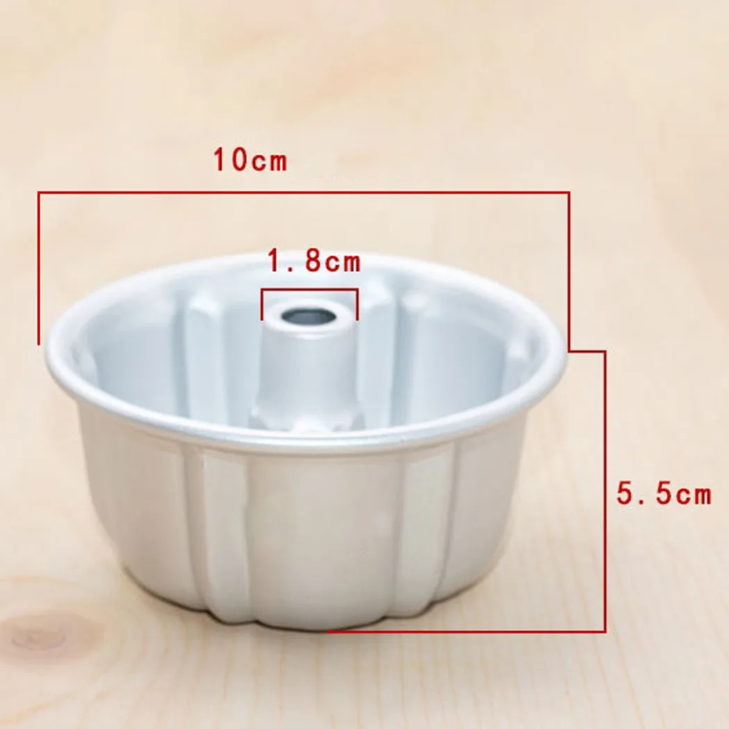 Round Cake Pan Hollow Chimney Cake Mold Non Stick Mould Fluted Ring Tin Pan Tray Kugelhopf Baking cake molds