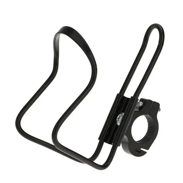 1pc Universal Motorcycle Bike Handlebar Aluminum Alloy Drink Cup Holder Beverage Water Bottle Stand Silver Black Accessories 5