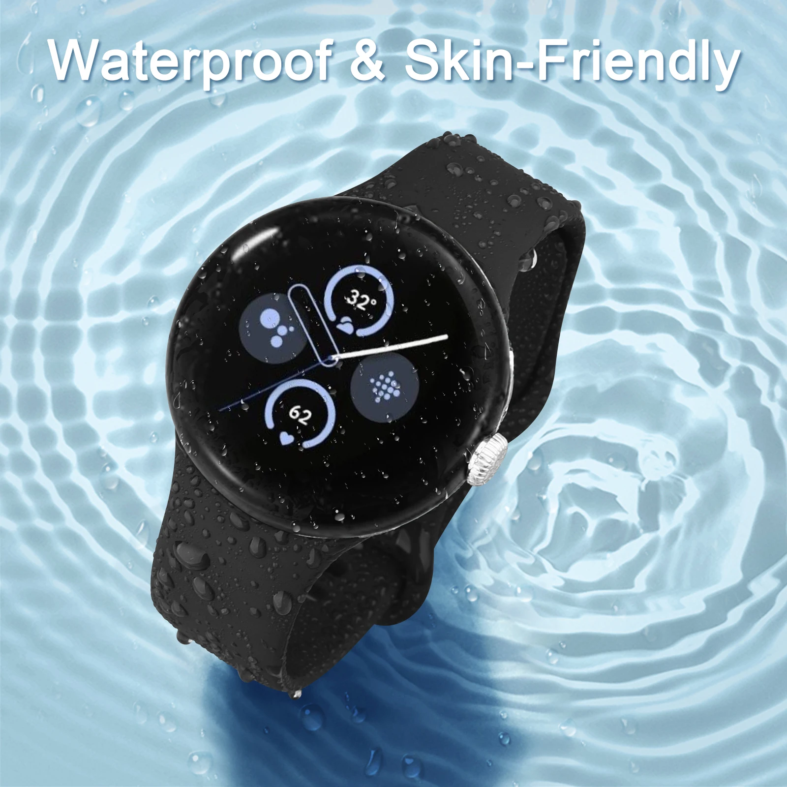Breathable Soft Silicone Sport Wristband