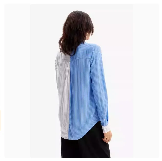 Außenhandel Originalbestellung, spanisches neues Produkt, bestickter Druck, cooles lässiges Damenhemd für Frühling und Sommer – Detail 12