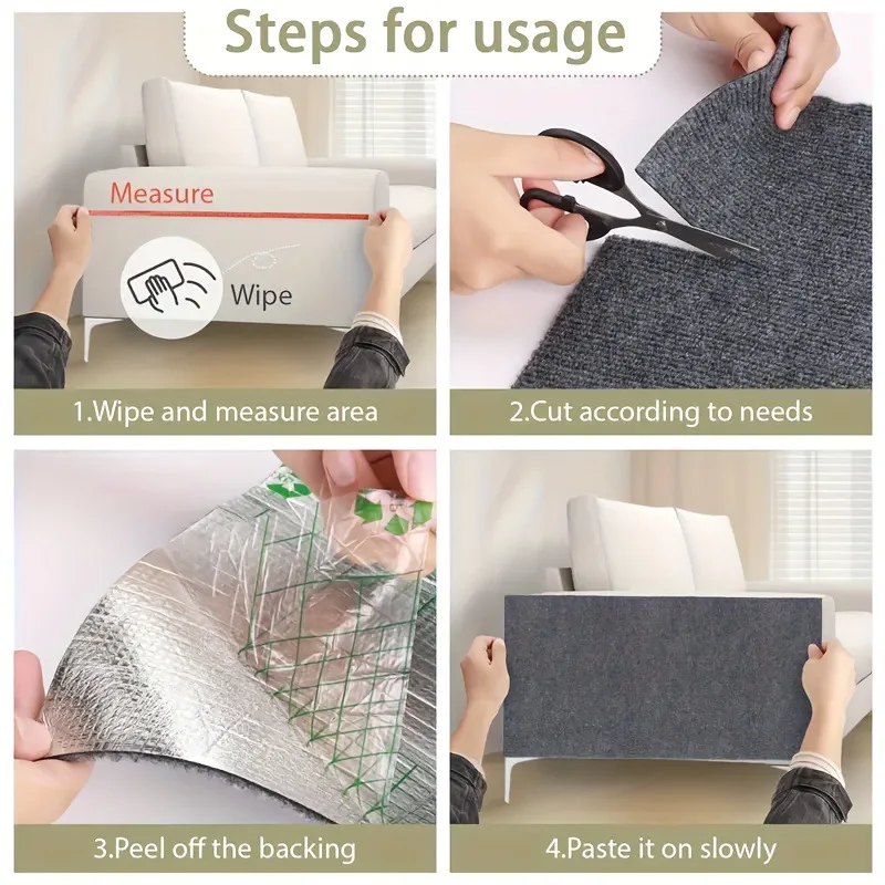 Katzen-Klettermatte Selbstklebend Verschleißfest Multifunktionaler Wandaufkleber Kratzschutz Kletterbrett für Katzen Zuschneidbar – Detail 8