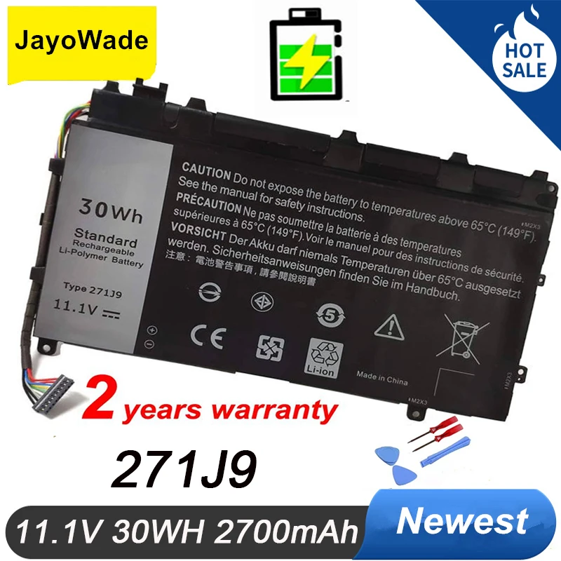 

Factory 271J9 11.1V 30WH Laptop Battery For Dell Latitude 13 7000 7350 GWV47 0GWV47 YX81V 271J9 Notebook Battery 271J9