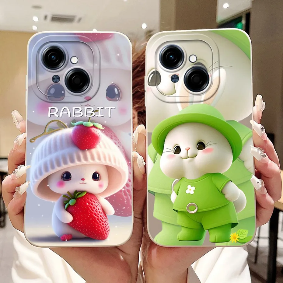 Cute Cartoon Soft Silicone Shockproof Phone Case with Bumpers