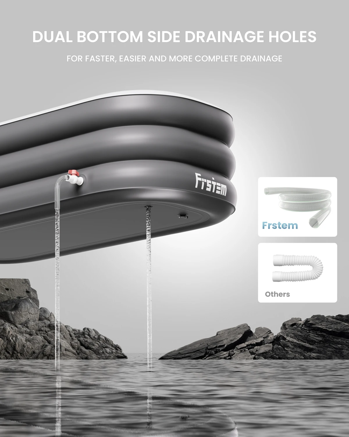 Inflatable Bath Tub for Adults, 64" Collapsible Ice Bath Tub for Athletes, Portable Foldable with Wireless Electric Air Pump