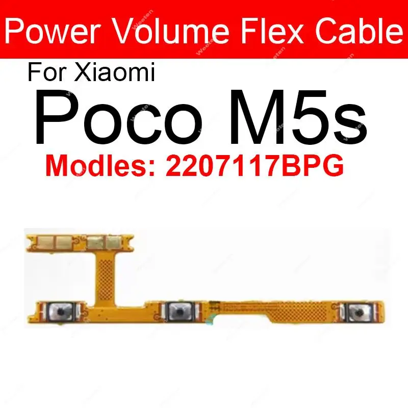 Power Volume Side Button Flex Cable Ribbon Replacement Parts