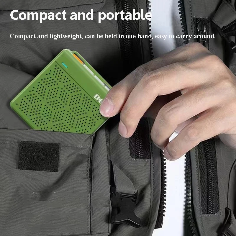 Mini Portable Bluetooth Speaker TWS Connection Stereo Soundbar Wireless MP3 Music Player Recorder Support FM TF Card Headphones